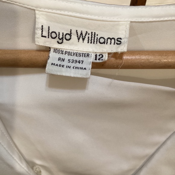 Vintage. Rare. Lloyd Williams nautical white blouse - Picture 2 of 8